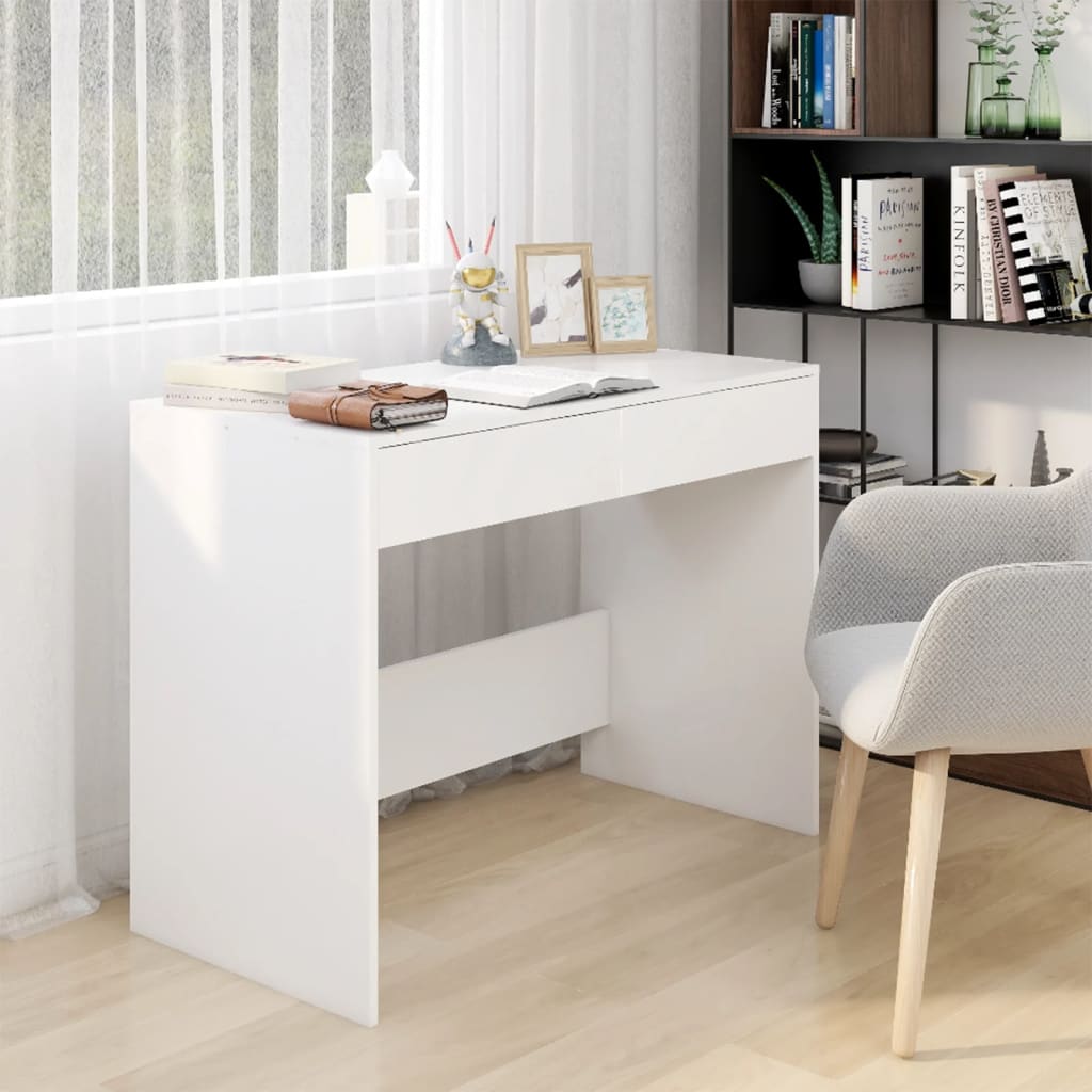 Desk White 39.8"x19.7"x30.1" Engineered Wood