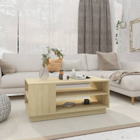 Coffee Table Sonoma Oak 40.2"x21.7"x16.9" Engineered Wood