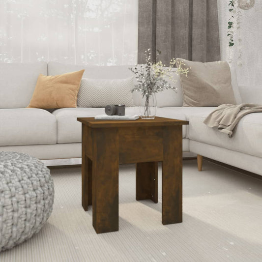 Coffee Table Smoked Oak 15.7"x15.7"x16.5" Engineered Wood