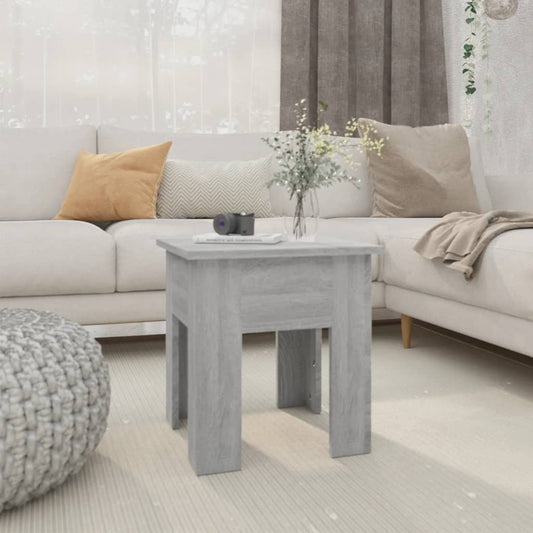 Coffee Table Gray Sonoma 15.7"x15.7"x16.5" Engineered Wood