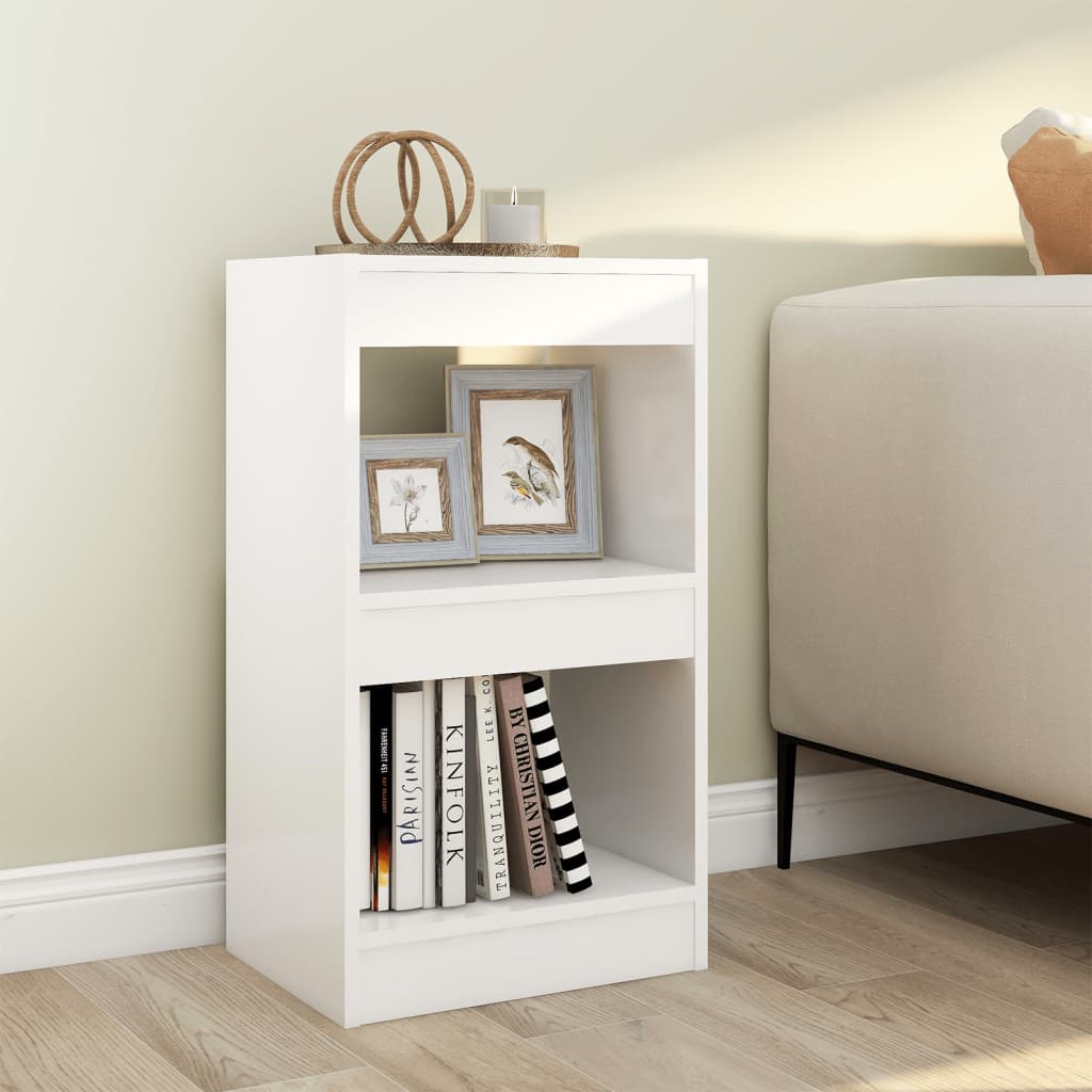 Book Cabinet/Room Divider White 15.7"x11.8"x28.3"