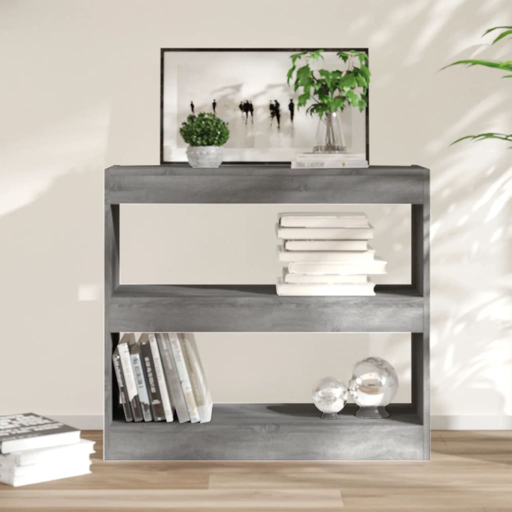 Book Cabinet/Room Divider Gray Sonoma 31.5"x11.8"x28.3"