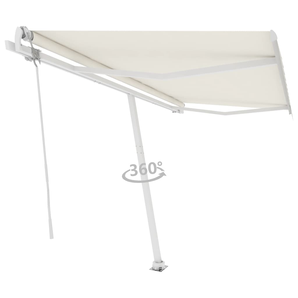 Freestanding Automatic Awning 157.5"x118.1" Cream