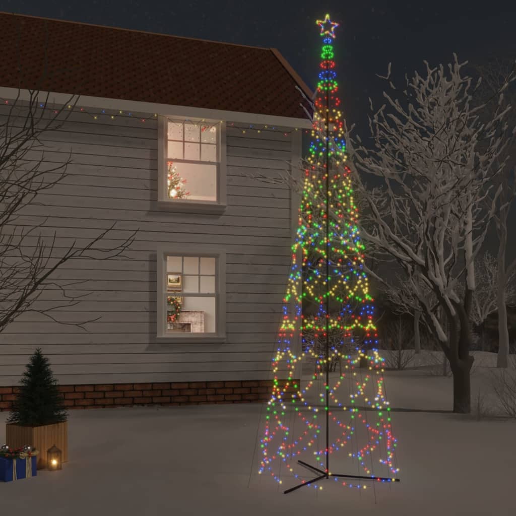 Christmas Cone Tree Colorful 3000 LEDs 8x26 ft