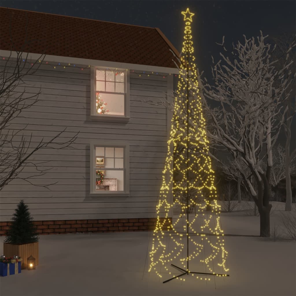 Christmas Cone Tree Warm White 3000 LEDs 8x26 ft
