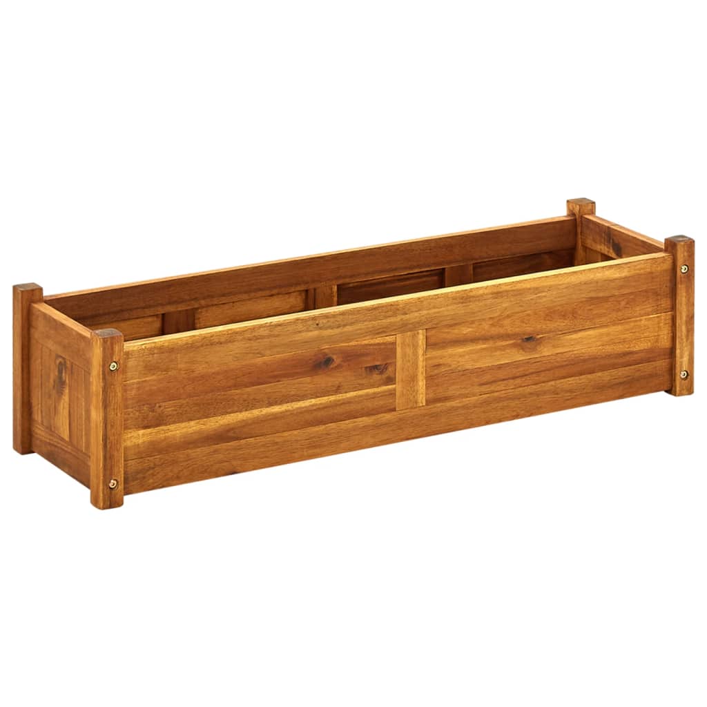 Garden Raised Bed Acacia Wood 39.4"x11.8"x9.8"