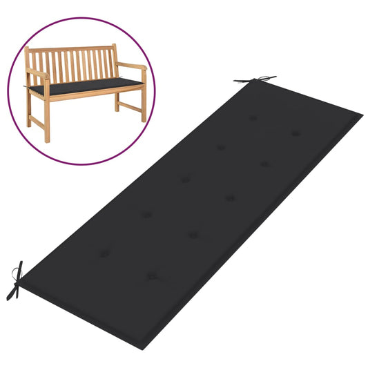Garden Bench Cushion Anthracite 59.1"x19.7"x1.2"