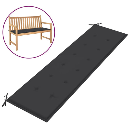 Garden Bench Cushion Anthracite 70.9"x19.7"x1.2"