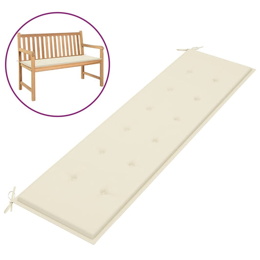 Garden Bench Cushion Cream 70.9"x19.7"x1.2"
