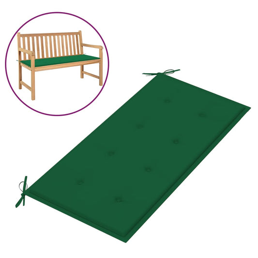 Garden Bench Cushion Green 39.4"x19.7"x1.2"