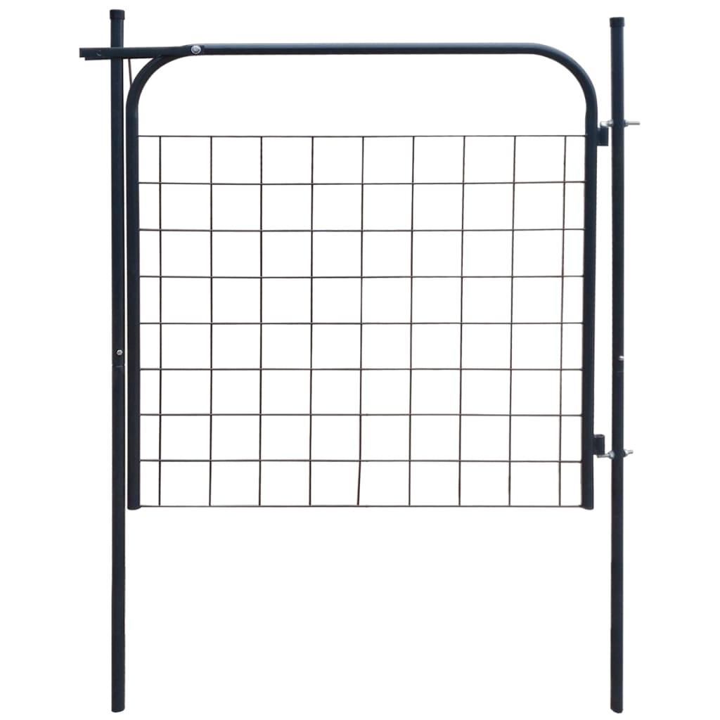 Garden Fence Gate 39.4"x39.4" Anthracite