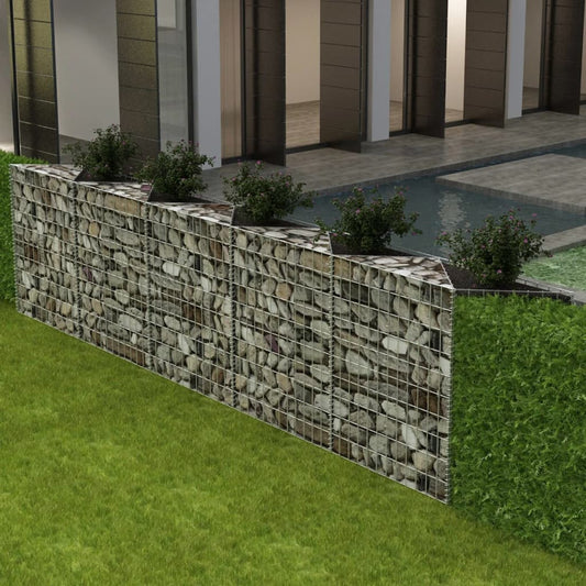 Gabion Basket Galvanized Steel 118.1"x11.8"x39.4"