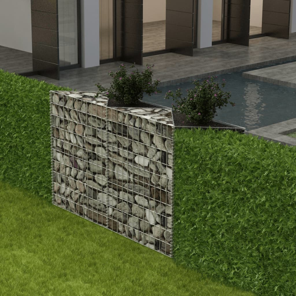Gabion Basket Galvanized Steel 47.2"x11.8"x39.4"