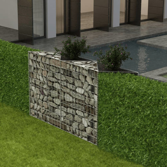 Gabion Basket Galvanized Steel 47.2"x11.8"x39.4"
