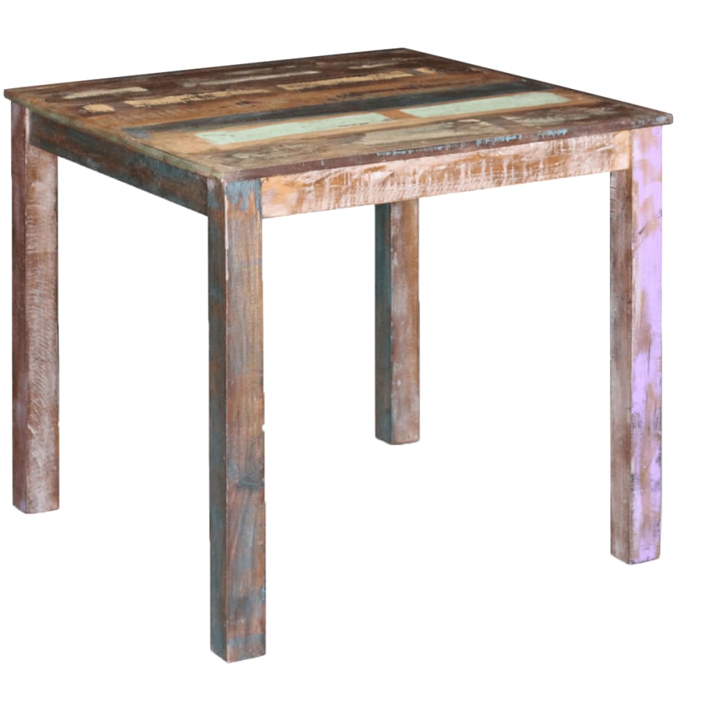 Dining Table Solid Reclaimed Wood 31.5"x32.3"x30"
