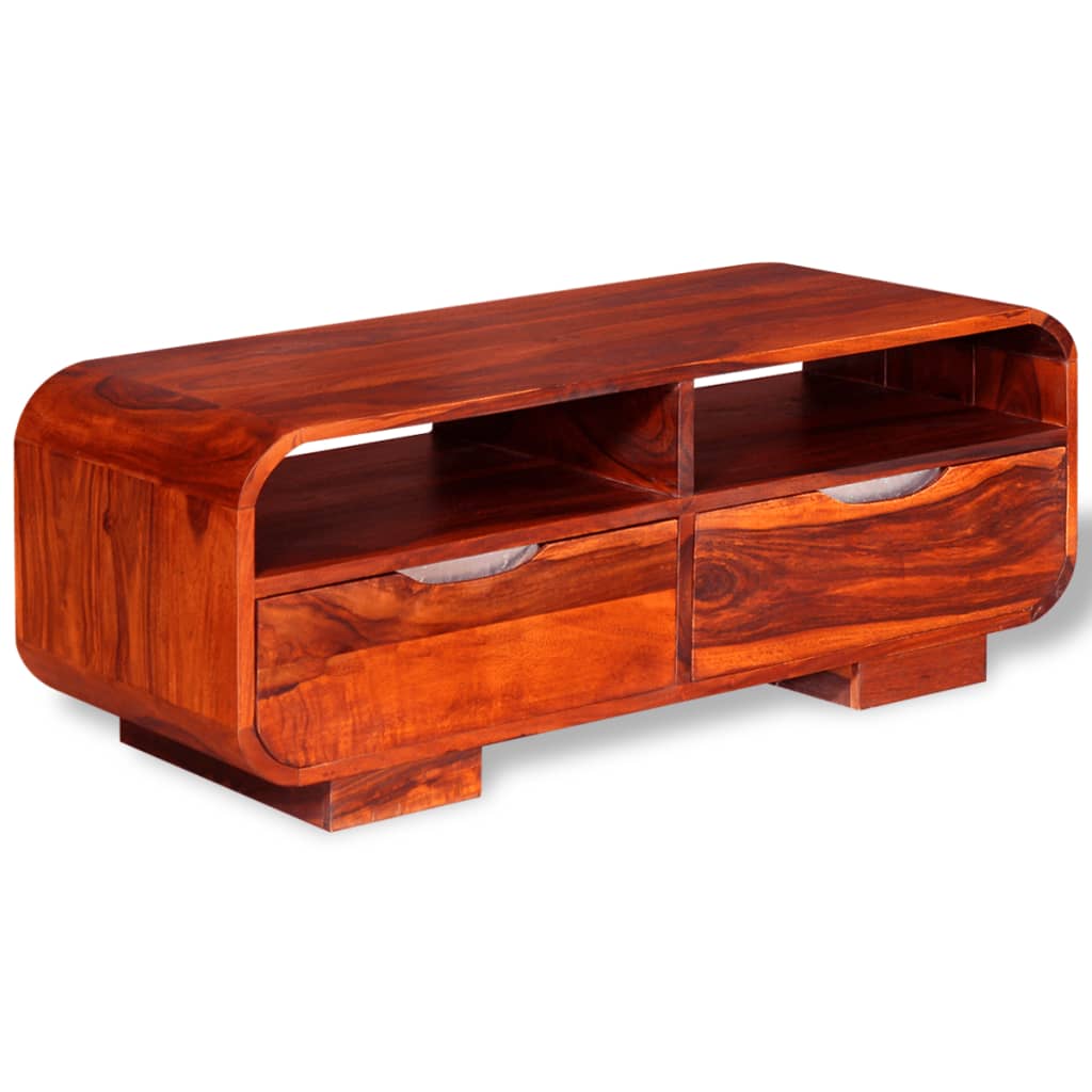 Coffee Table Solid Sheesham Wood 35.4"x15.7"x13.8"