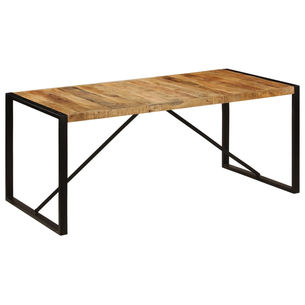 Dining Table Solid Rough Mango Wood 70.9"