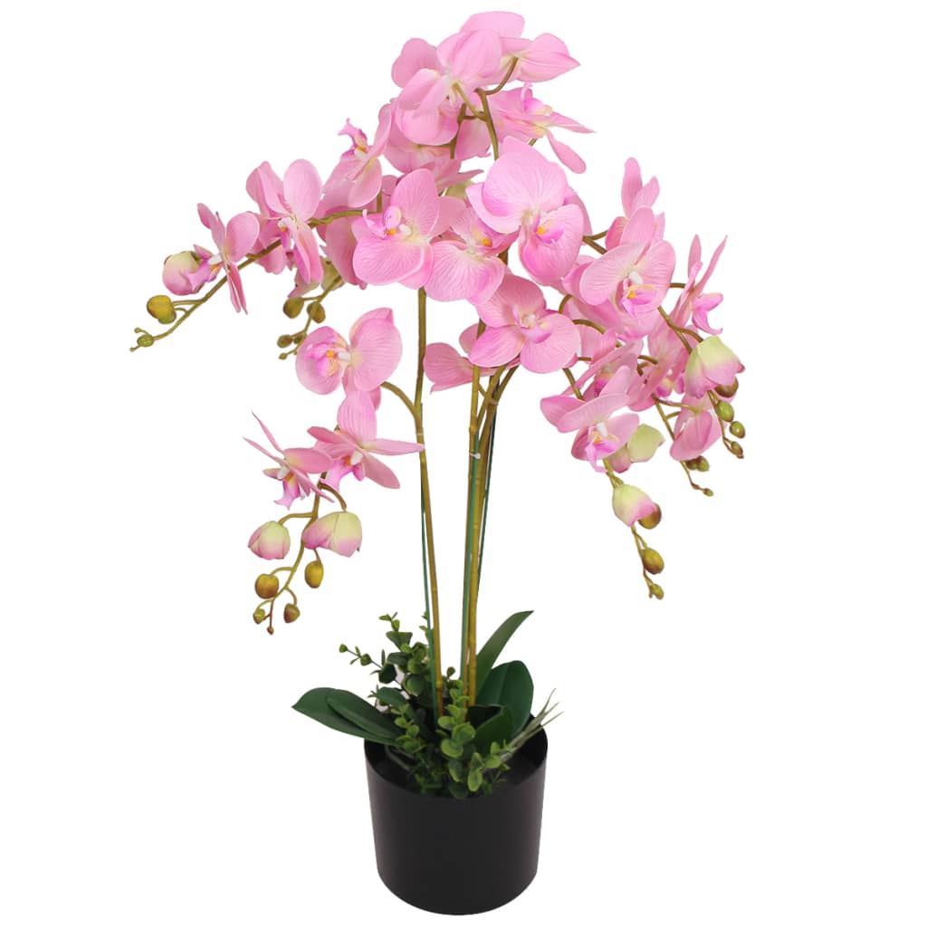 Artificial Orchid Plant with Pot 29.5" Pink