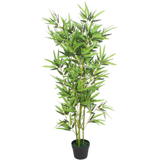 Artificial Bamboo Plant with Pot 47.2" Green