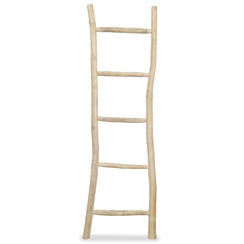 Towel Ladder with 5 Rungs Teak 17.7"x59" Natural