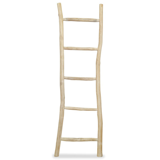 Towel Ladder with 5 Rungs Teak 17.7"x59" Natural