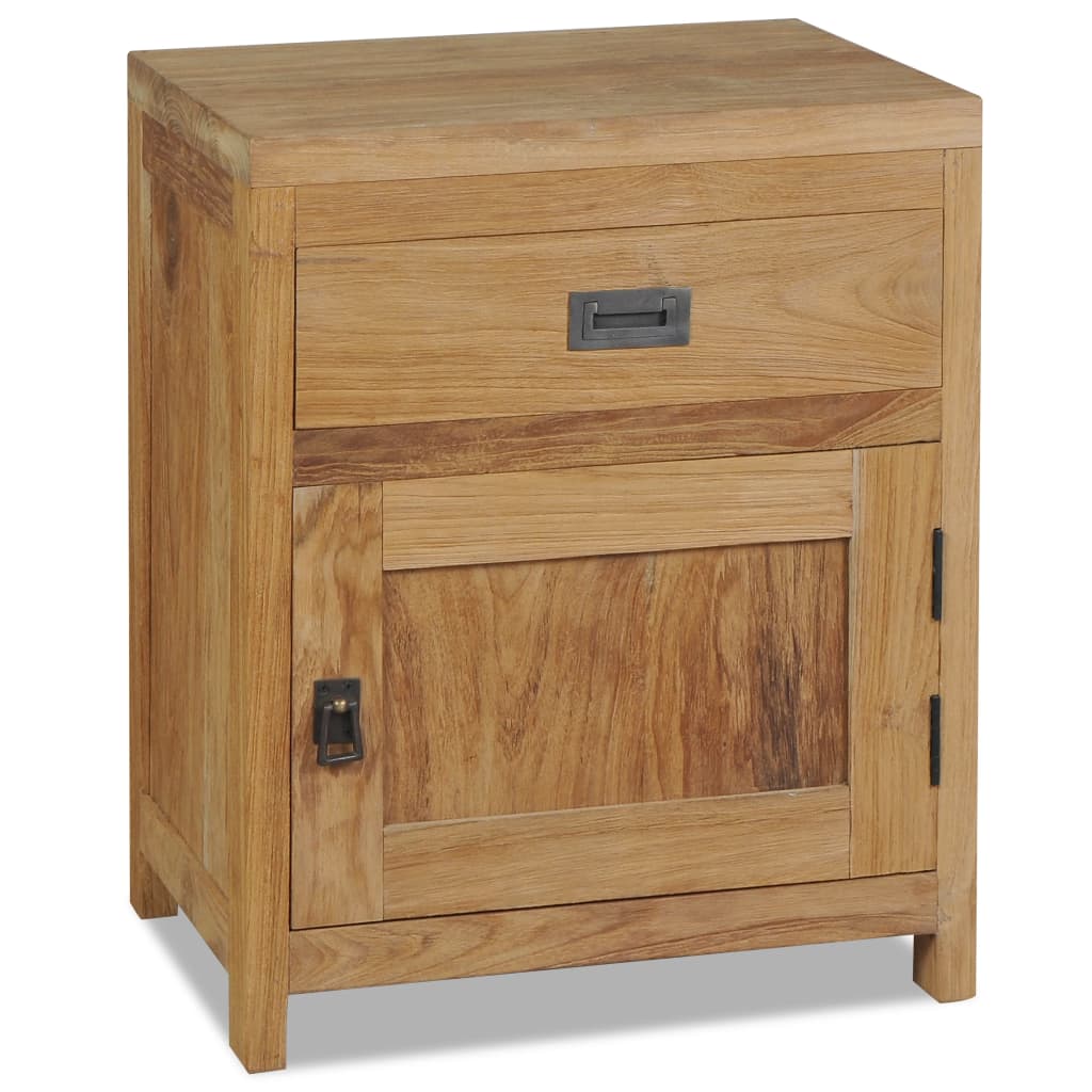 Bedside Cabinet Solid Teak 15.7"x11.8"x19.7"