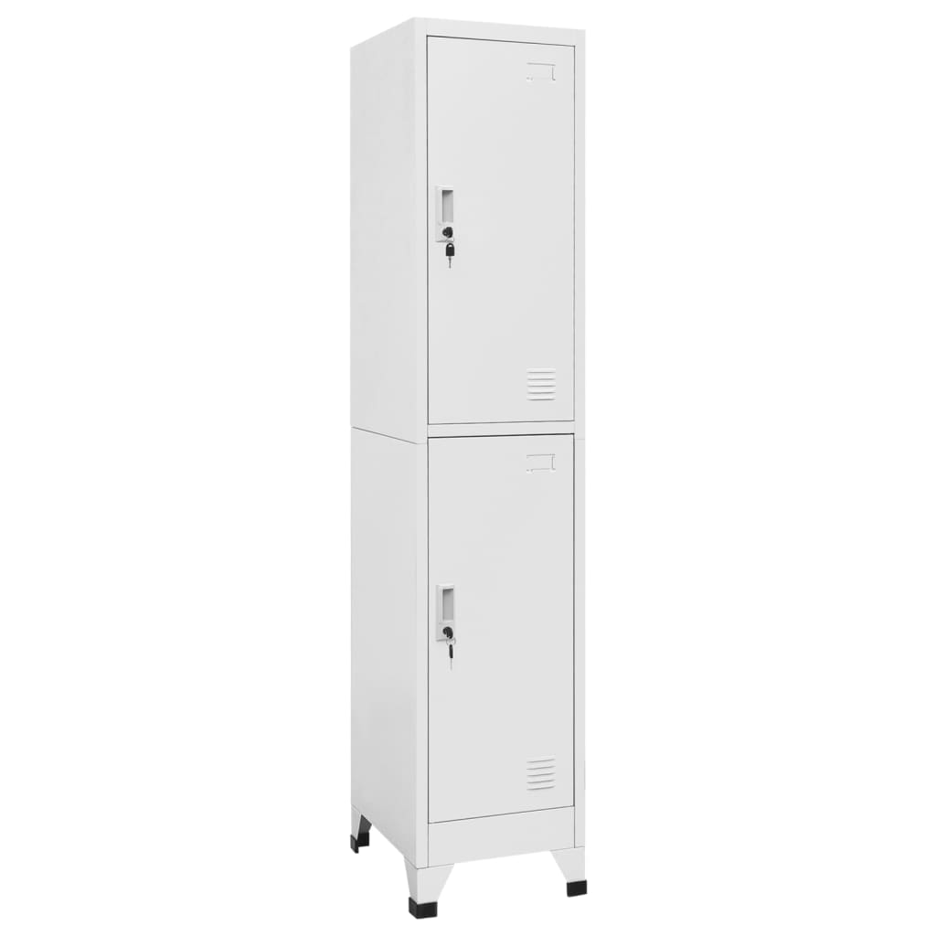 Locker Cabinet with 2 Compartments 15"x17.7"x70.9"