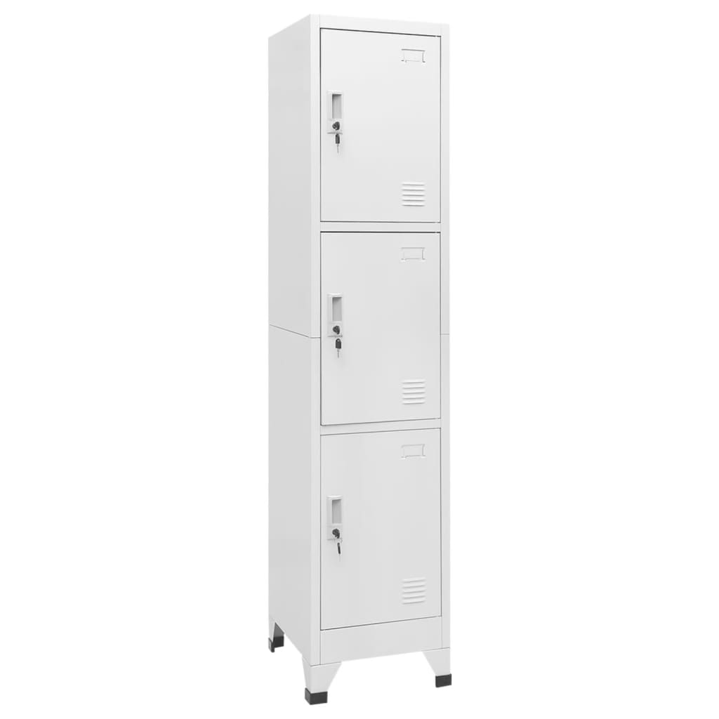 Locker Cabinet with 3 Compartments 15"x17.7"x70.9"