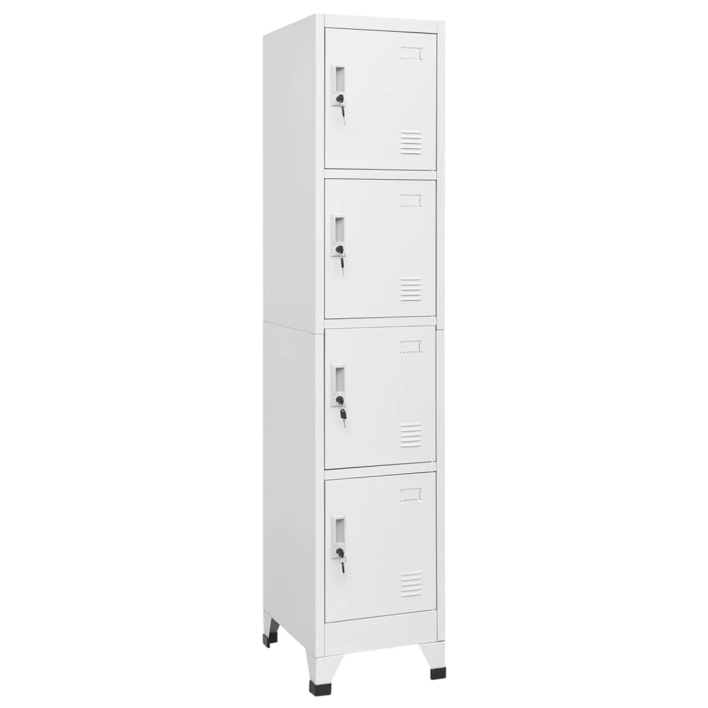 Locker Cabinet with 4 Compartments 15"x17.7"x70.9"