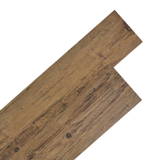 Self-adhesive PVC Flooring Planks 54 ft² 0.08" Walnut Brown