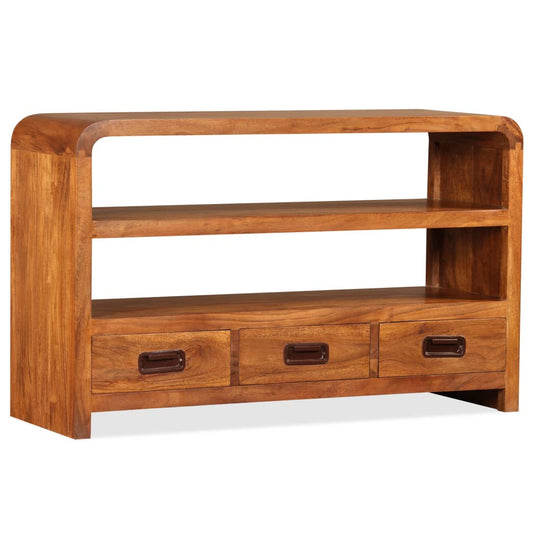 TV Cabinet Solid Wood Acacia 35.4"x11.8"x21.6"