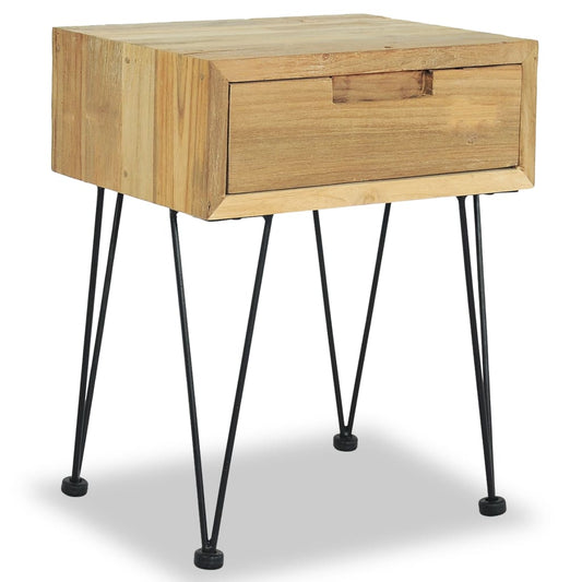 Bedside Cabinet 15.7"x11.8"x19.7" Solid Teak