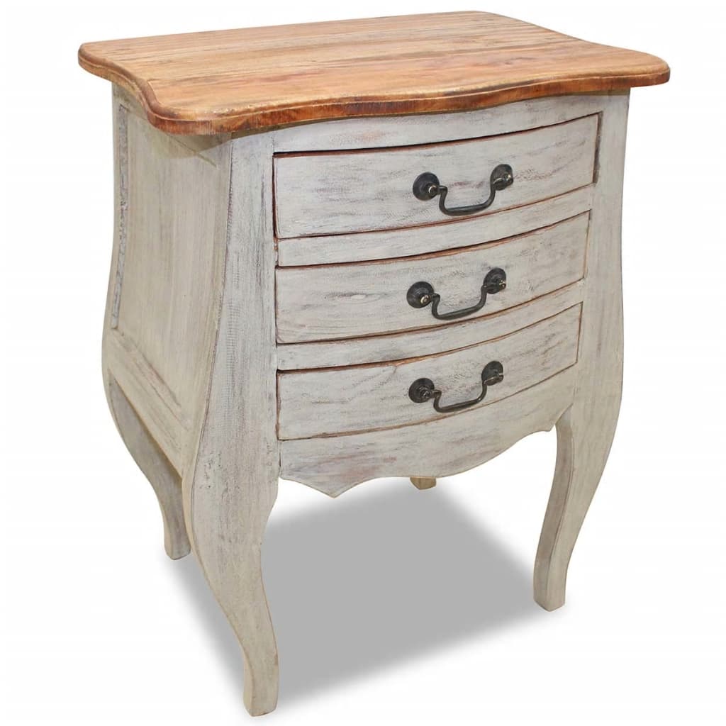 Bedside Cabinet Solid Reclaimed Wood 18.9"x13.8"x25.2"