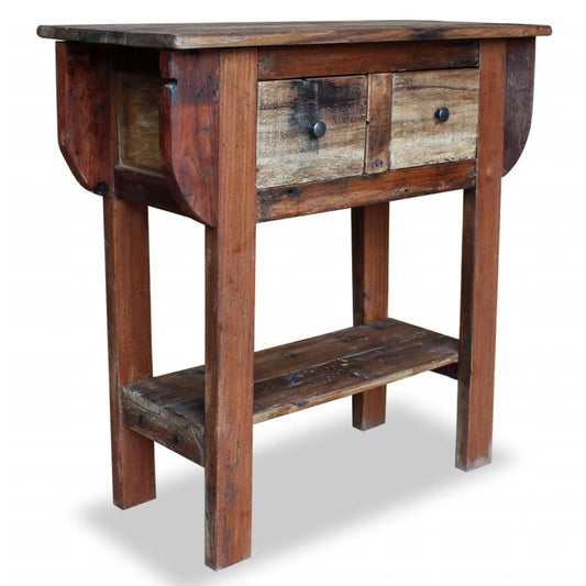 Console Table Solid Reclaimed Wood 31.5"x13.8"x31.5"