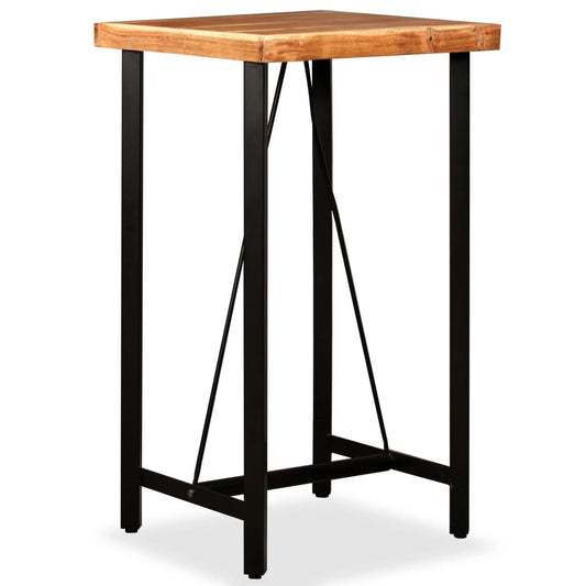 Bar Table Solid Acacia Wood 23.6"x23.6"x42.1"