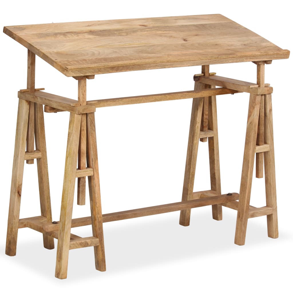 Drafting Table Solid Mango Wood 45.7"x19.7"x29.9"