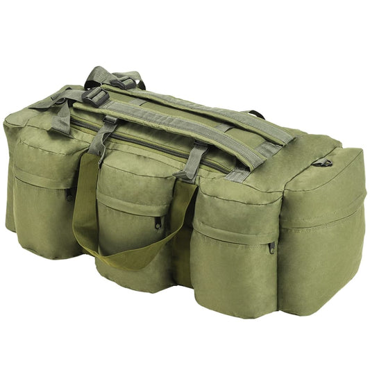 3-in-1 Army-Style Duffel Bag 23.8 gal Olive Green