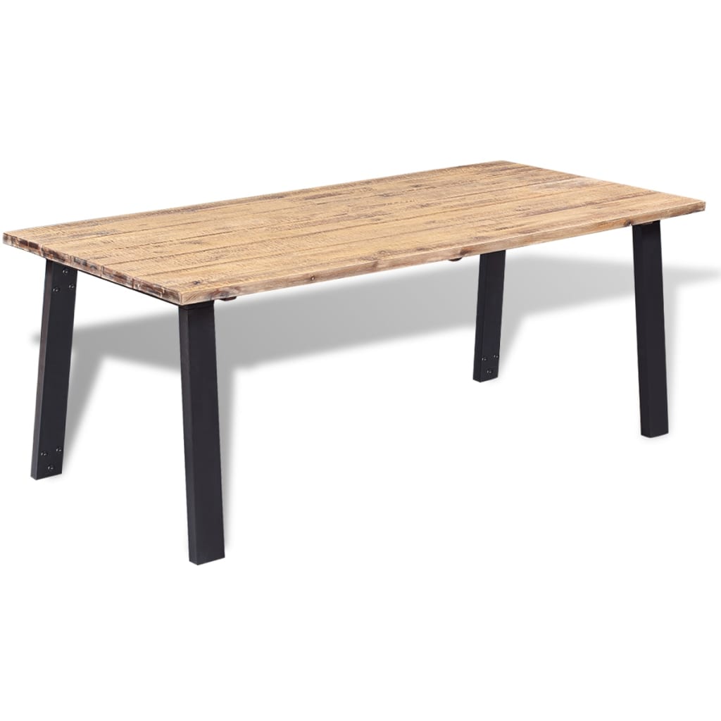 Dining Table Solid Acacia Wood 66.9"x35.4"