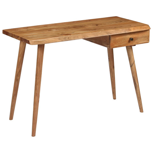 Writing Table Solid Acacia Wood 43.3"x19.7"x29.9"