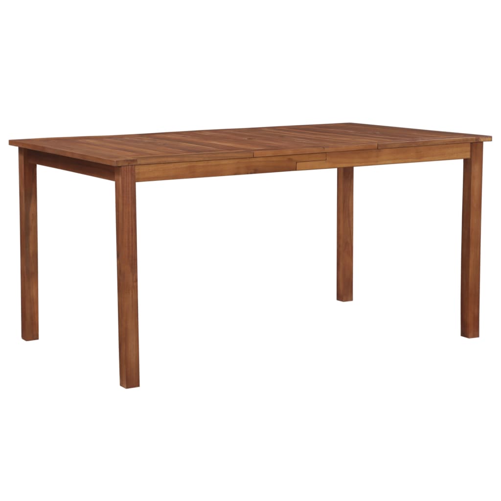 Patio Table 59.1"x35.4"x29.1" Solid Acacia Wood