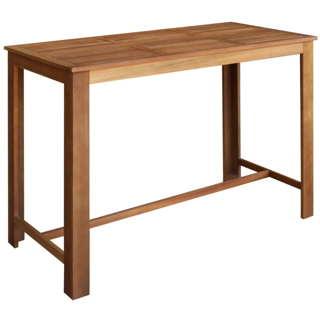 Bar Table Solid Acacia Wood 59.1"x27.6"x41.3"
