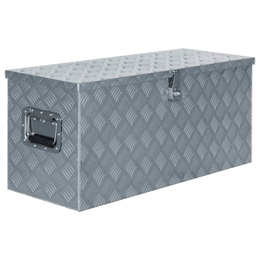 Aluminum Box 35.6"x13.8"x15.7" Silver