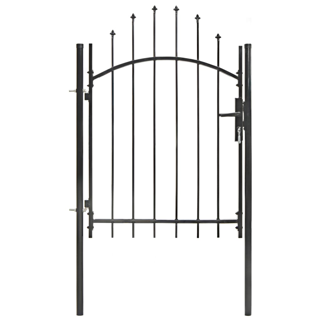 Garden Gate Steel 39.4"x68.9" Black