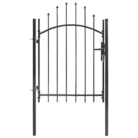 Garden Gate Steel 39.4"x68.9" Black