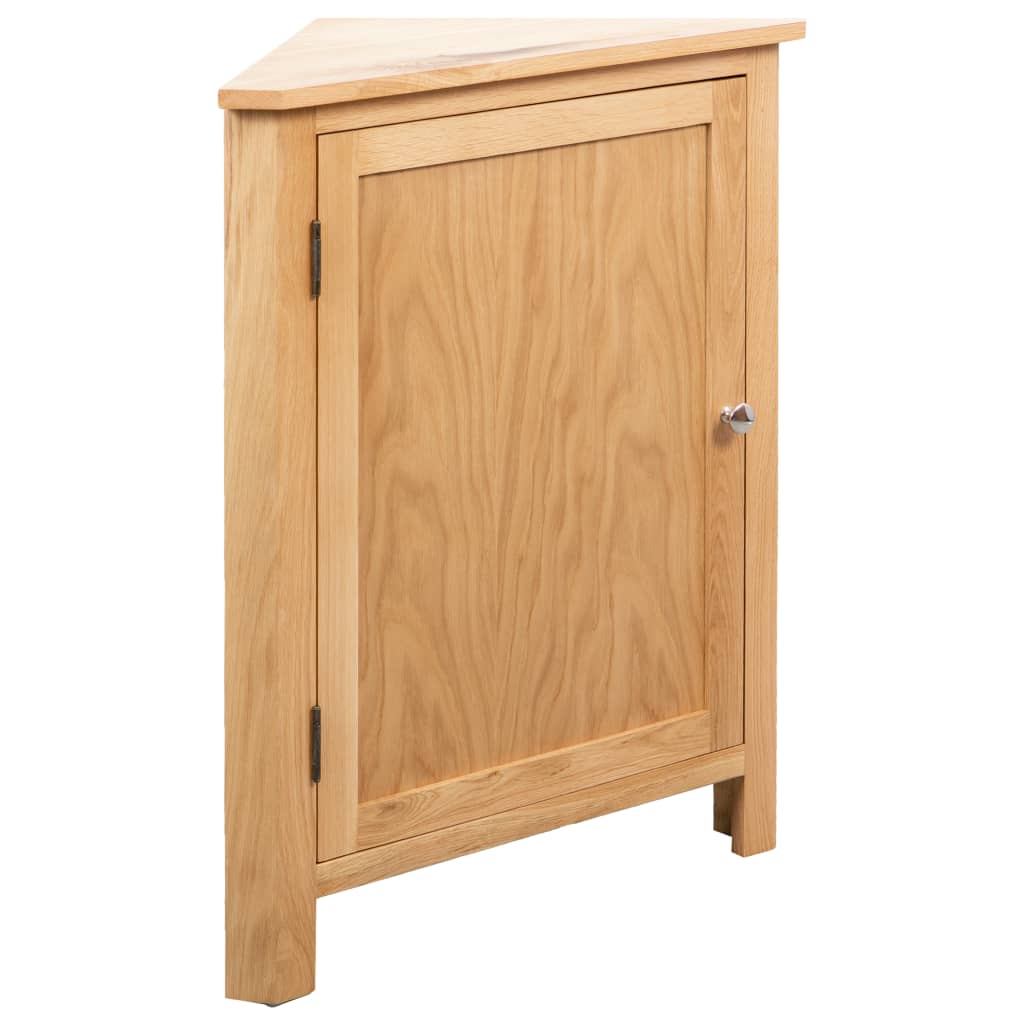 Corner Cabinet 23.2"x17.7"x31.5" Solid Oak Wood