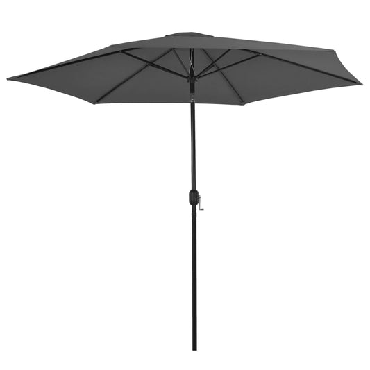 Outdoor Parasol with Metal Pole 118" Anthracite