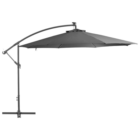 Cantilever Umbrella with Aluminum Pole 137.8" Anthracite
