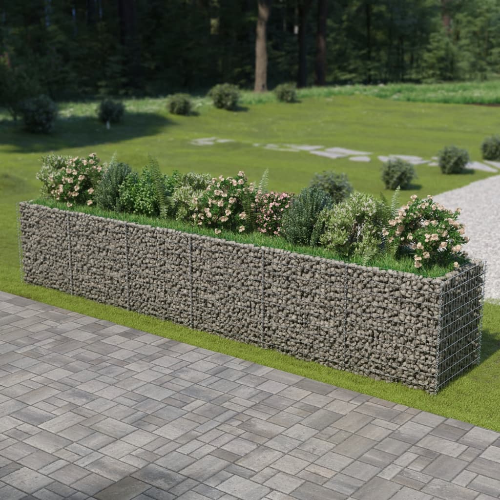 Gabion Raised Bed Galvanized Steel 212.6"x35.4"x39.4"