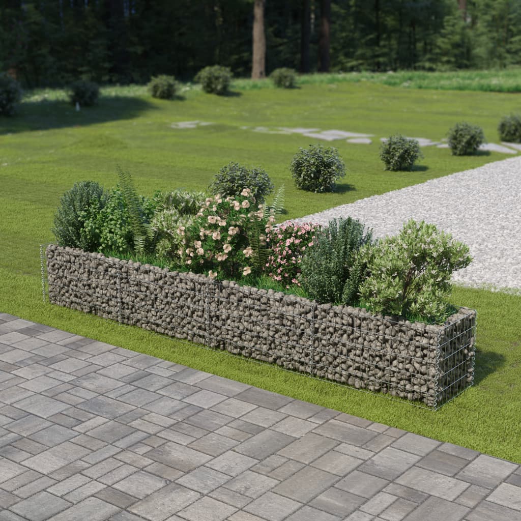 Gabion Raised Bed Galvanized Steel 141.7"x19.7"x19.7"