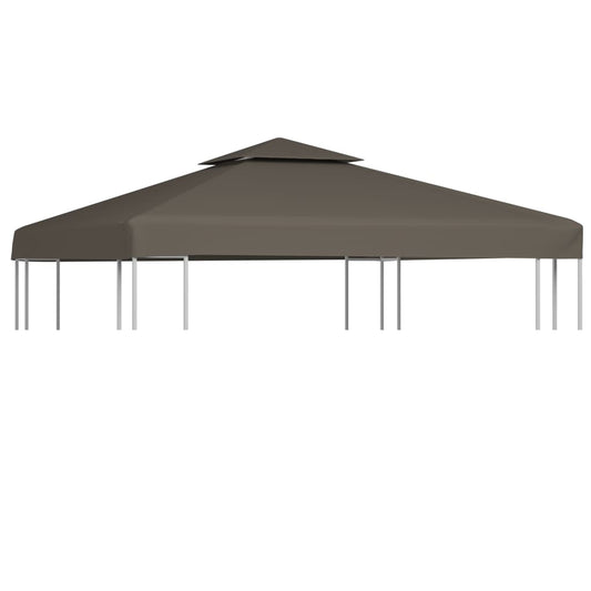 2-Tier Gazebo Top Cover 1 oz/ft² 9.8'x9.8' Taupe